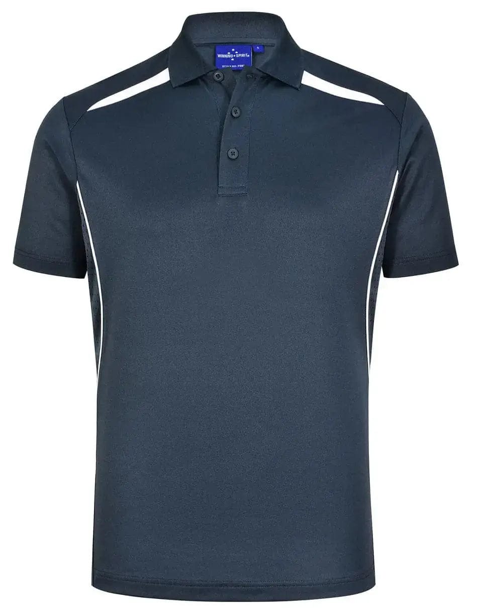 Winning Spirit Men's Sustainable Poly-Cotton Contrast Polo PS93
